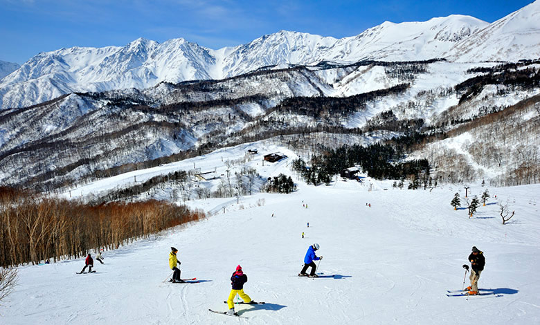 栂池高原スキー場の山頂