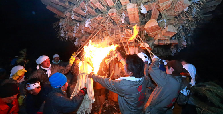 道祖神火祭り