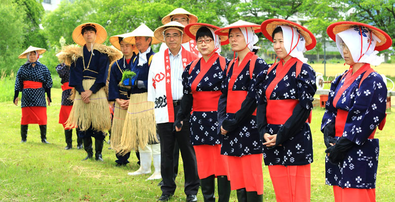 木島平村お田植えまつり