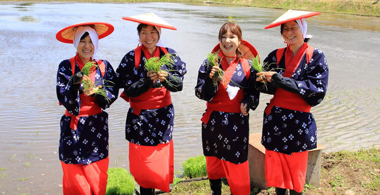 木島平村お田植えまつり