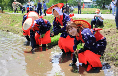 木島平村お田植えまつり