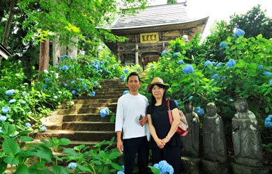 飯山市戸狩温泉　あじさい寺