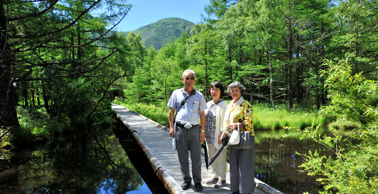 立科町　白樺高原、御泉水自然園