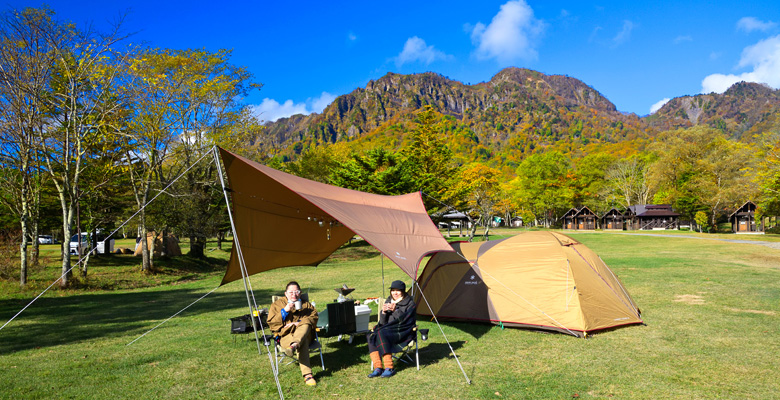 秋の戸隠キャンプ場